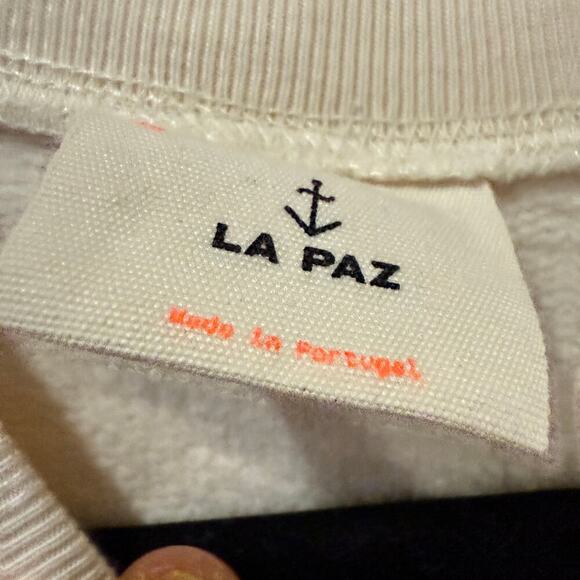 Mother La Paz Cunha Sweatshirt Lucky Ecru White Size M NWT - Picture 7 of 9